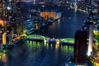 Free Tokyo At Night Picture for Android, iPhone and iPad