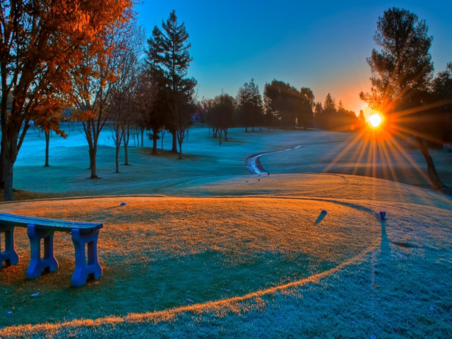 Winter Sunset screenshot #1 640x480