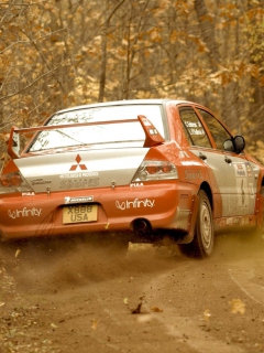 Mitsubishi Rally Car screenshot #1 240x320