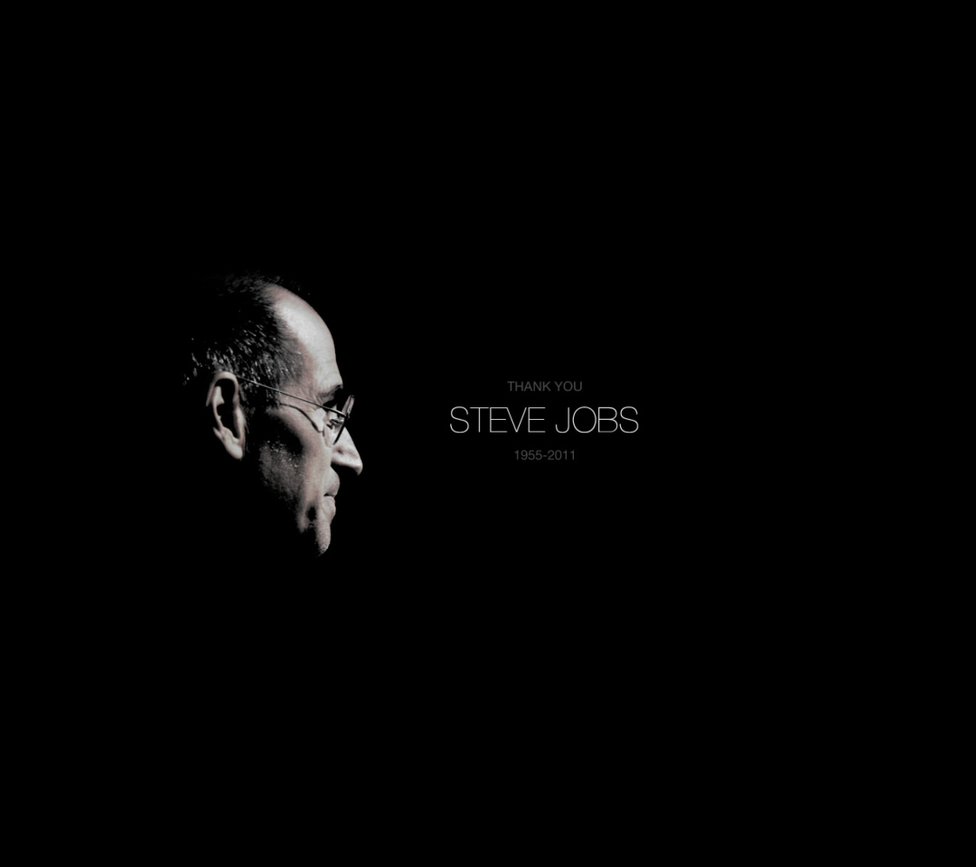 Das Thank you Steve Jobs Wallpaper 1080x960