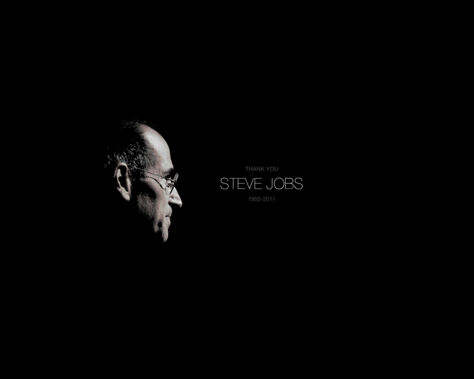 Thank you Steve Jobs wallpaper 1600x1280