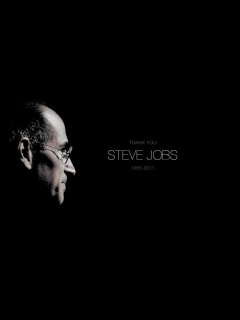 Обои Thank you Steve Jobs 240x320