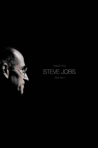 Das Thank you Steve Jobs Wallpaper 320x480