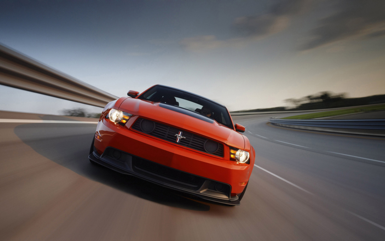 Red Cars Ford Mustang wallpaper 1280x800