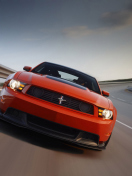 Red Cars Ford Mustang screenshot #1 132x176