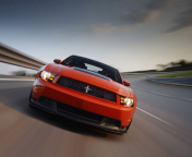 Das Red Cars Ford Mustang Wallpaper 176x144