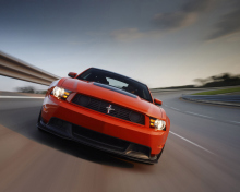 Das Red Cars Ford Mustang Wallpaper 220x176