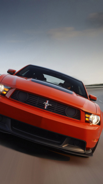 Обои Red Cars Ford Mustang 360x640