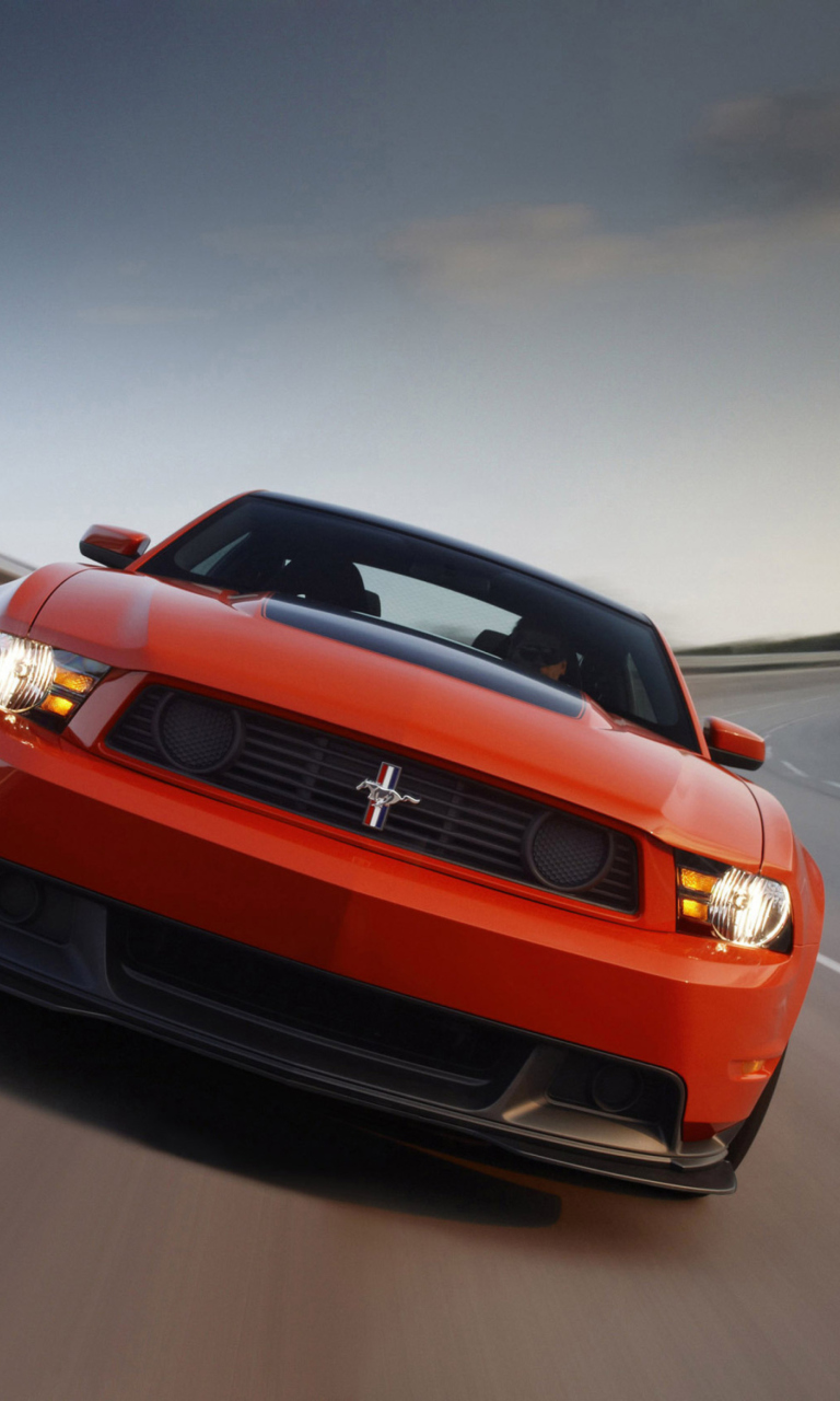 Red Cars Ford Mustang wallpaper 768x1280