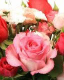 Das Bouquet of roses for Princess Wallpaper 128x160