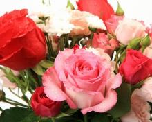 Sfondi Bouquet of roses for Princess 220x176