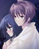 Fondo de pantalla Anime Couple 128x160