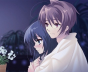 Fondo de pantalla Anime Couple 176x144