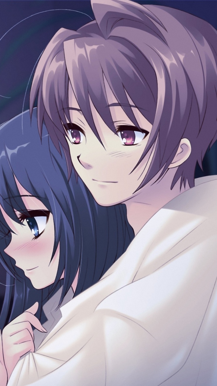 Das Anime Couple Wallpaper 750x1334
