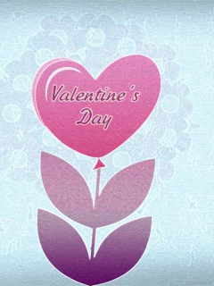 Das Valentines Day Heart Wallpaper 240x320