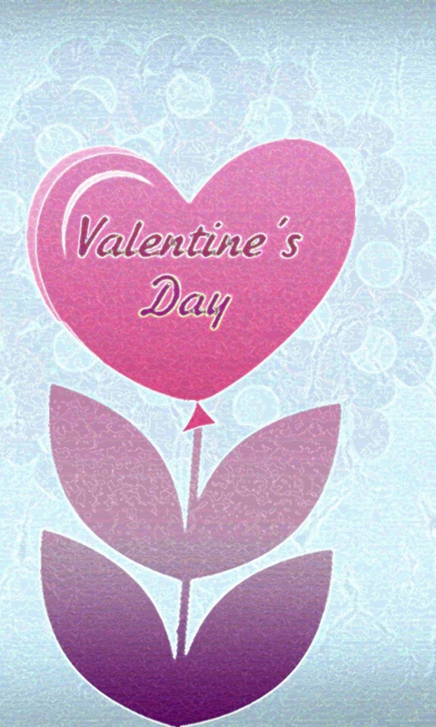 Das Valentines Day Heart Wallpaper 480x800