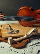 Fondo de pantalla Violin making 132x176
