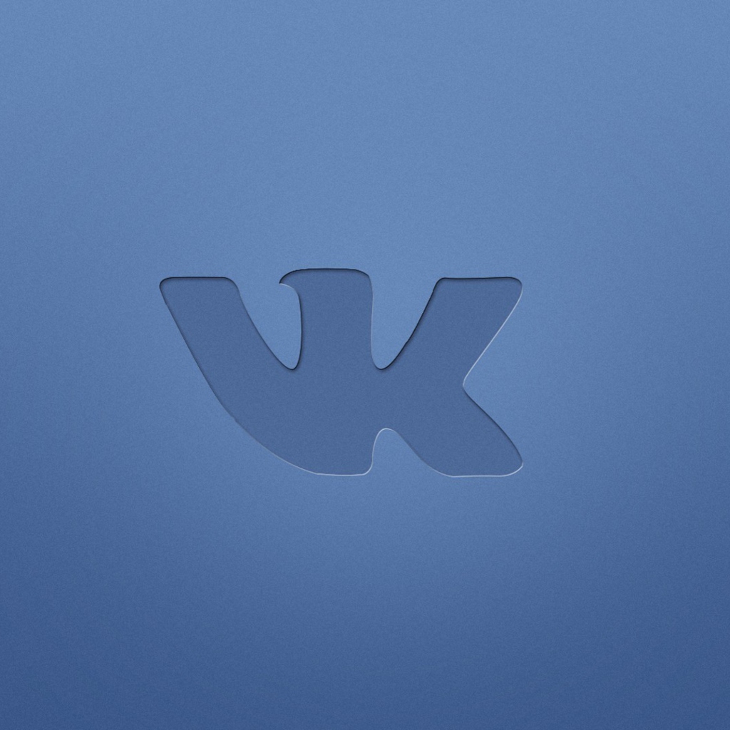 Blue Vkontakte Logo wallpaper 1024x1024