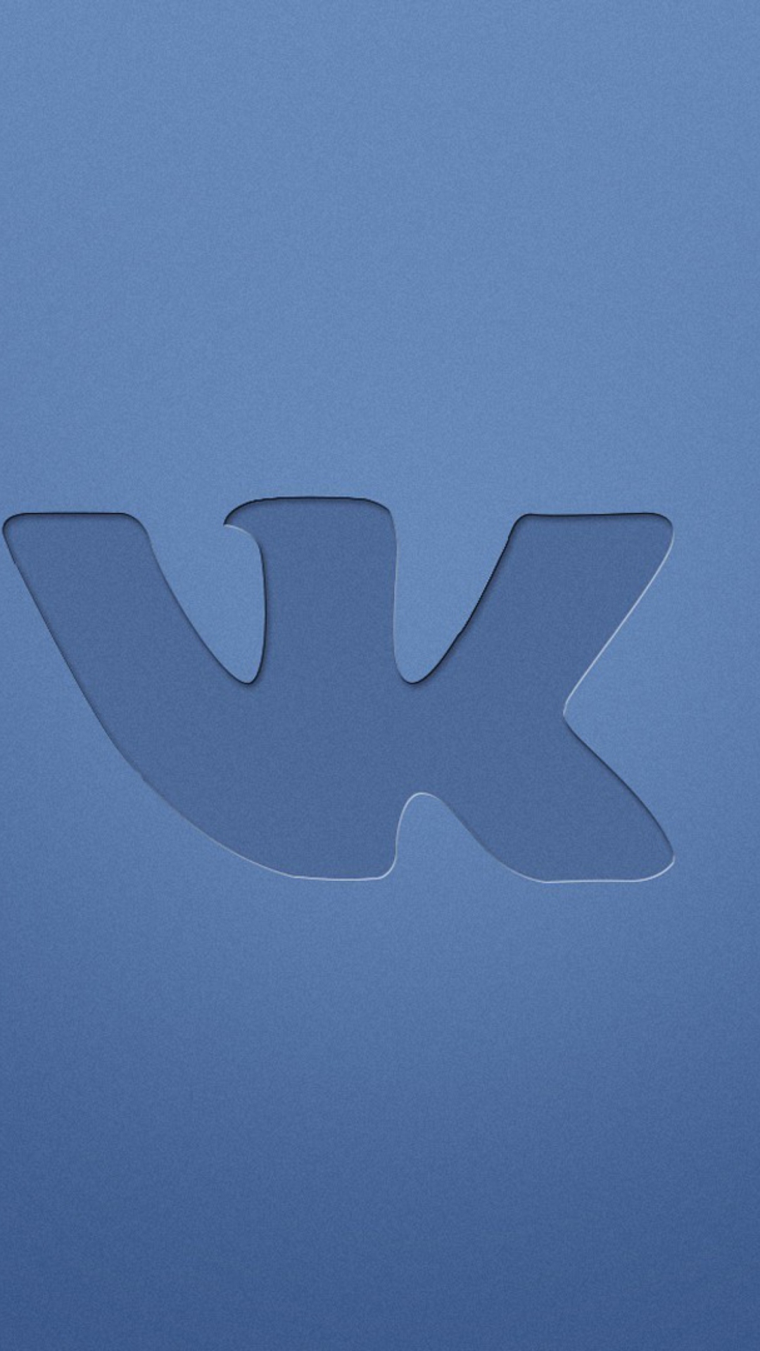 Blue Vkontakte Logo screenshot #1 1080x1920