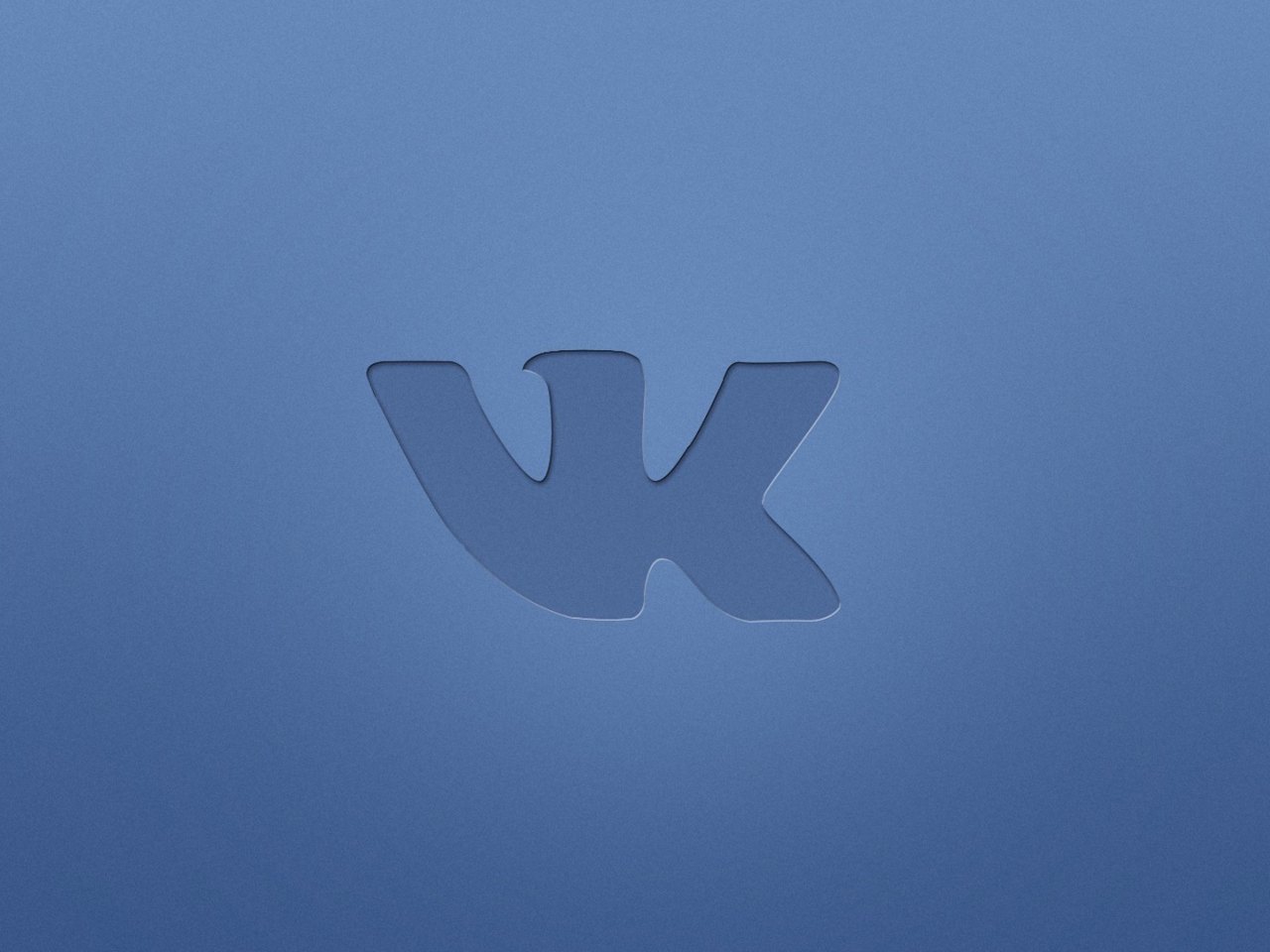 Blue Vkontakte Logo screenshot #1 1280x960
