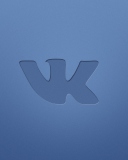 Das Blue Vkontakte Logo Wallpaper 128x160