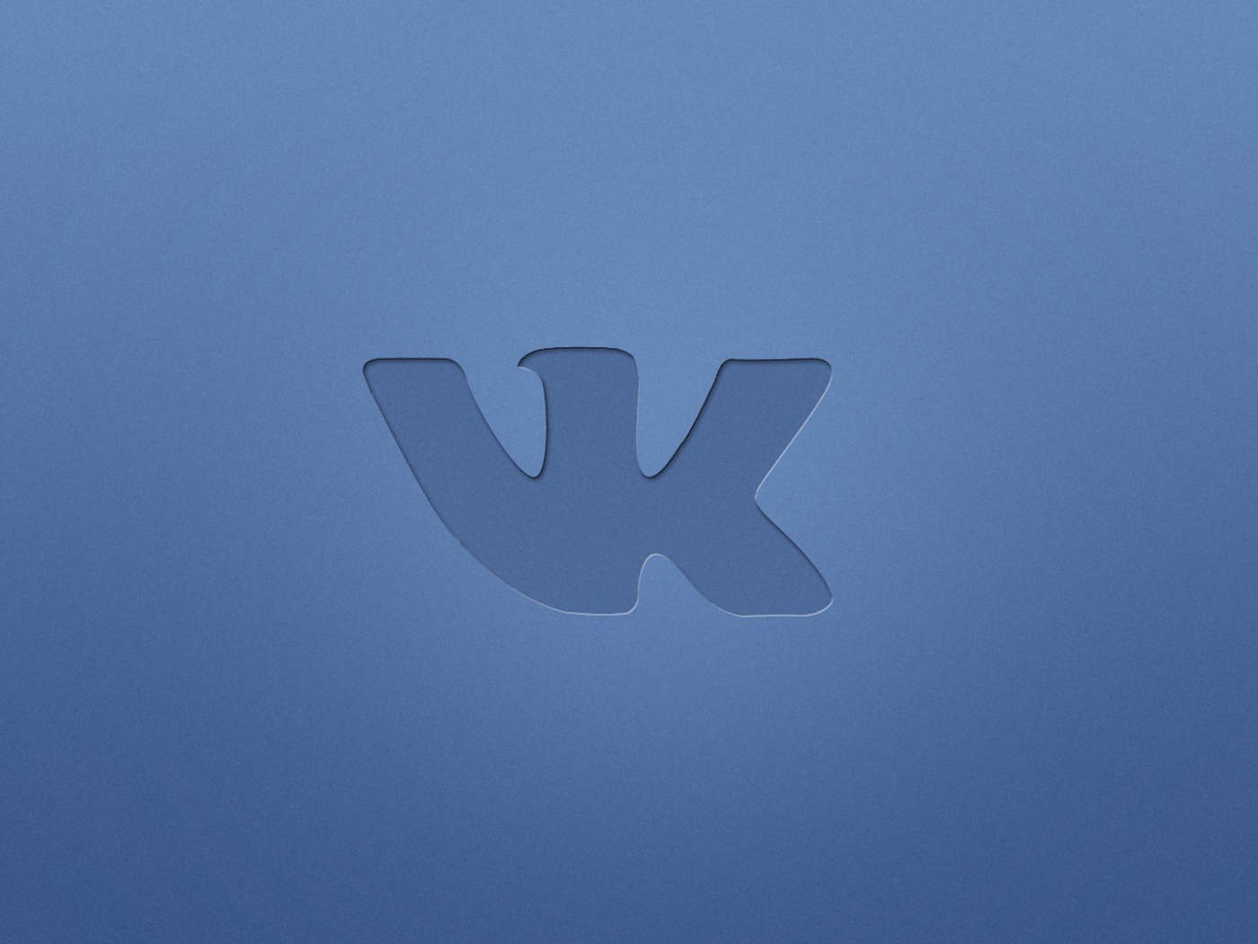 Blue Vkontakte Logo screenshot #1 1400x1050