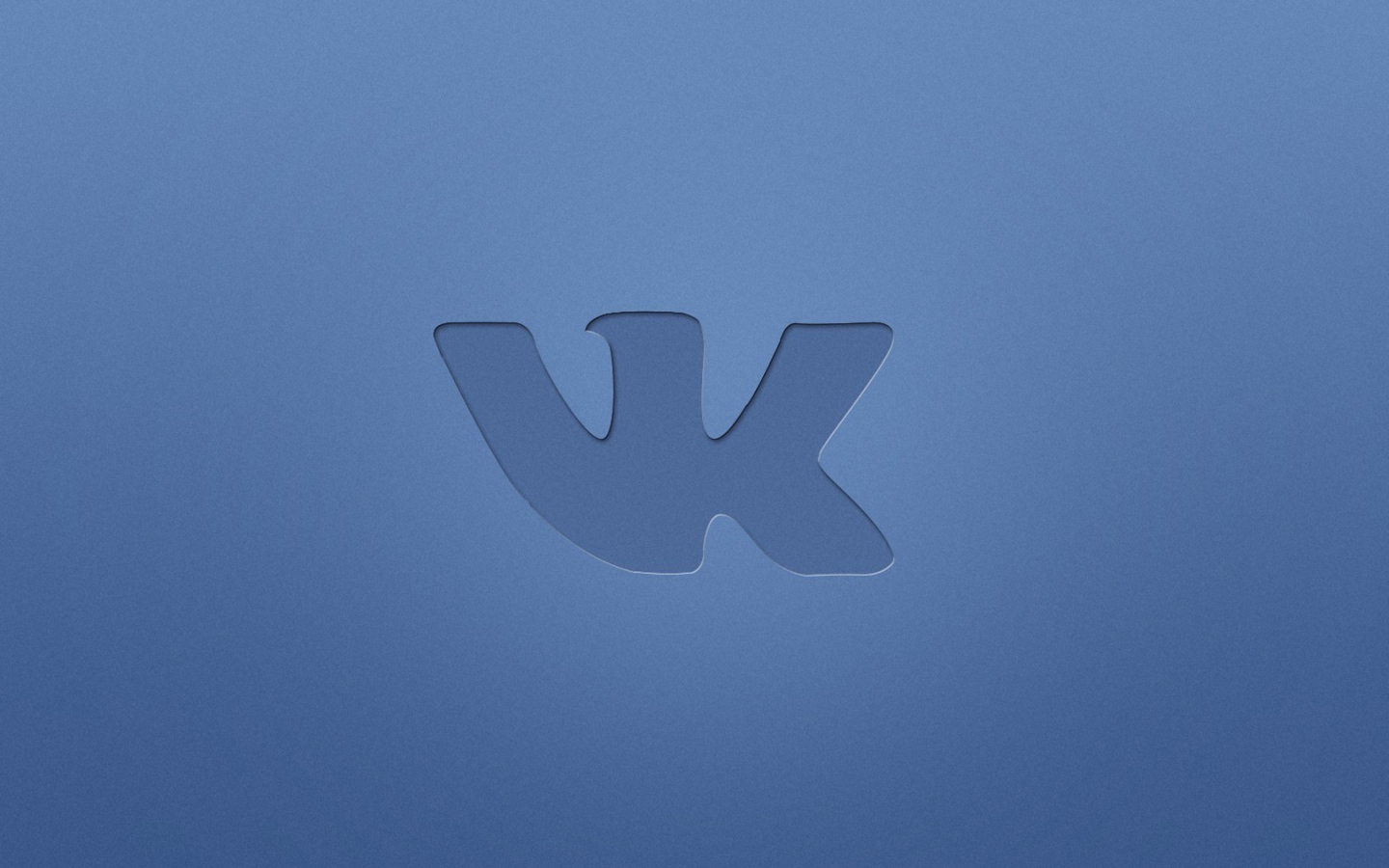 Blue Vkontakte Logo wallpaper 1440x900