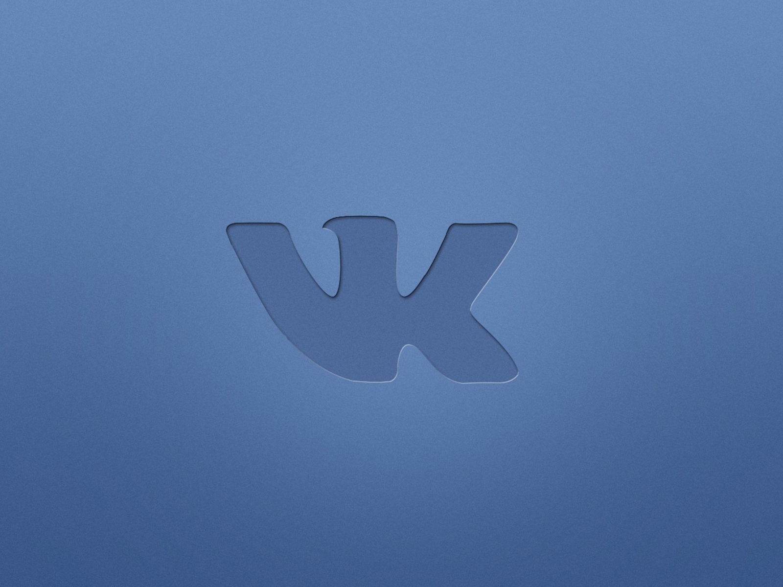 Blue Vkontakte Logo screenshot #1 1600x1200