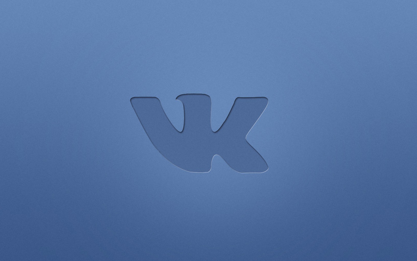 Das Blue Vkontakte Logo Wallpaper 1680x1050