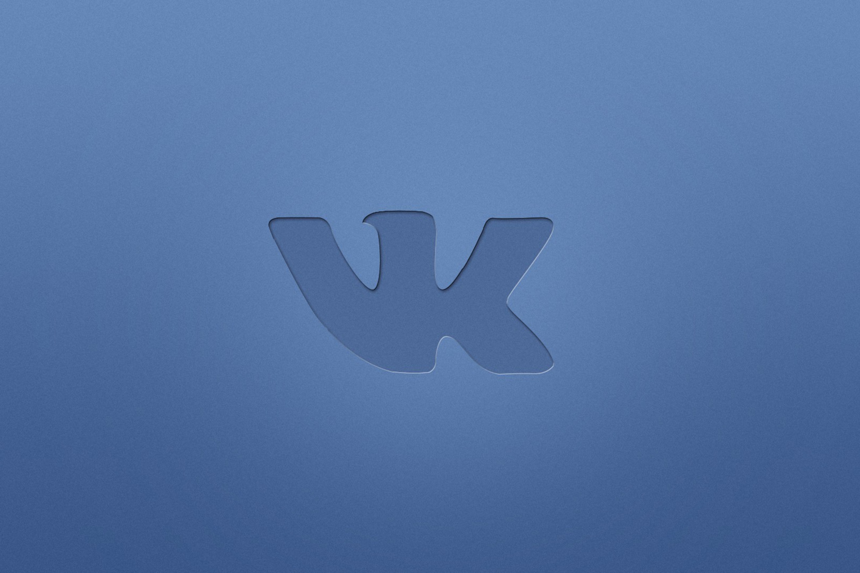 Das Blue Vkontakte Logo Wallpaper 2880x1920