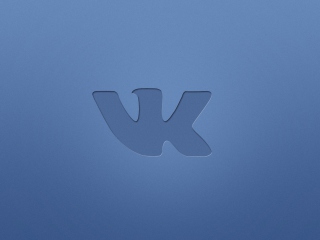 Blue Vkontakte Logo wallpaper 320x240