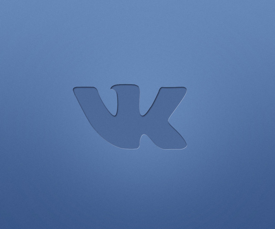 Das Blue Vkontakte Logo Wallpaper 960x800