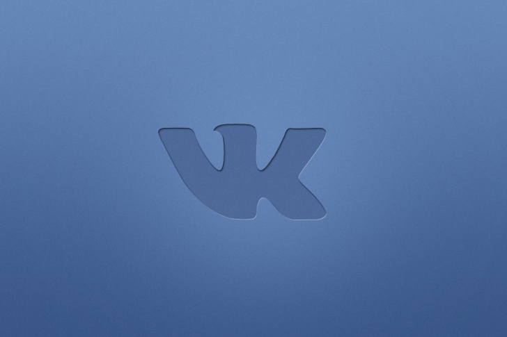 Обои Blue Vkontakte Logo