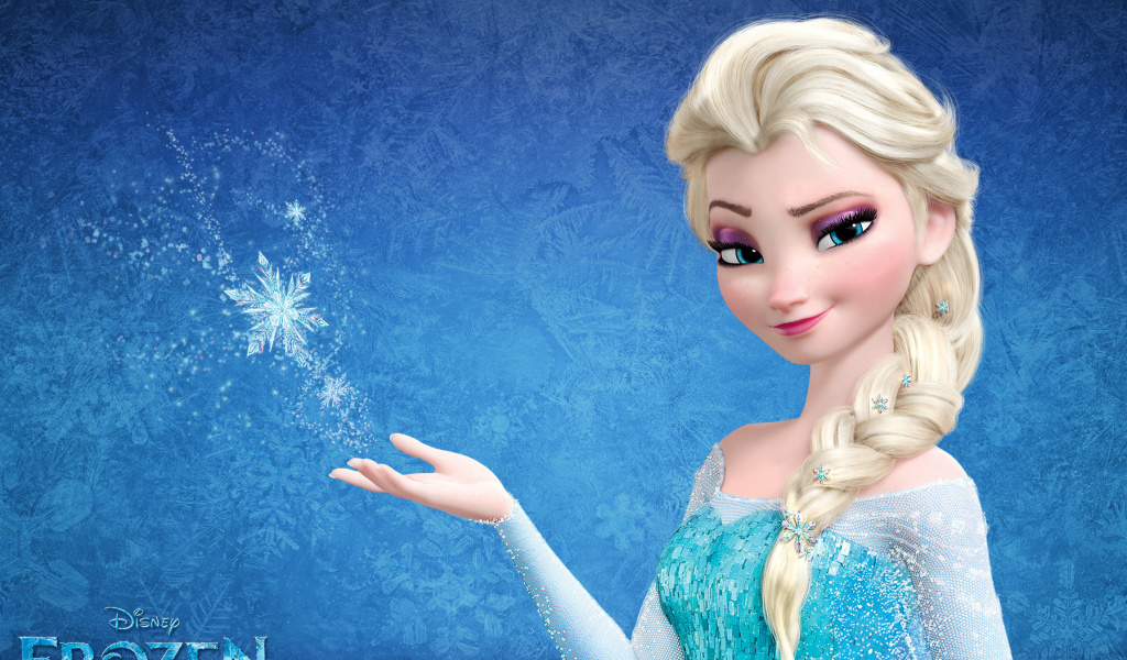 Elsa in Frozen wallpaper 1024x600