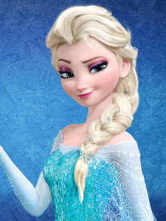 Обои Elsa in Frozen 240x320