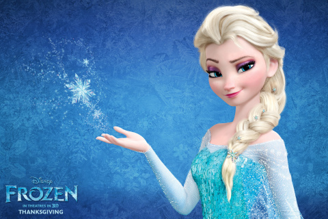 Das Elsa in Frozen Wallpaper 480x320