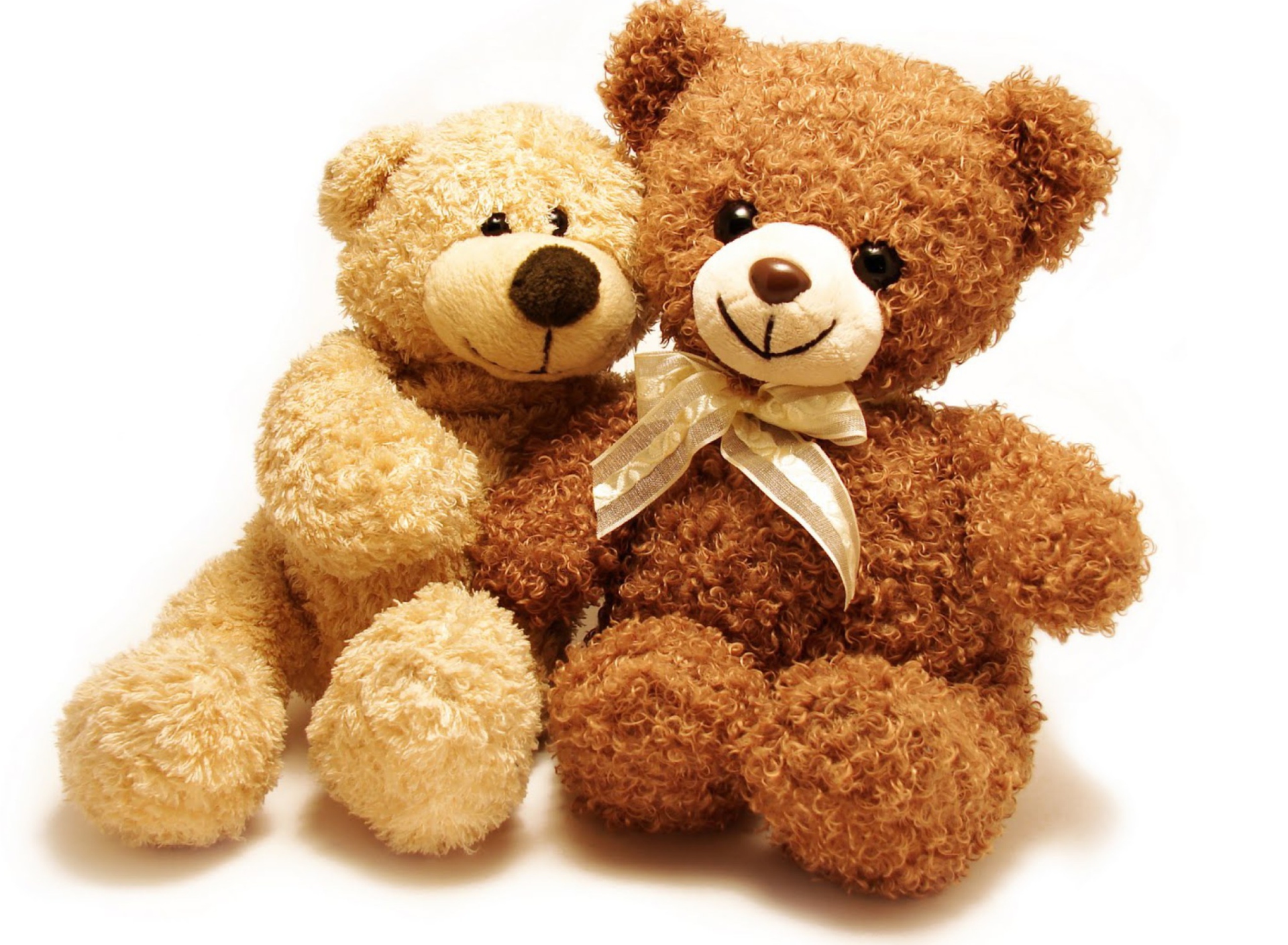 Обои Valentine Teddy Bear Hug 1920x1408