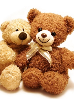 Обои Valentine Teddy Bear Hug 240x320