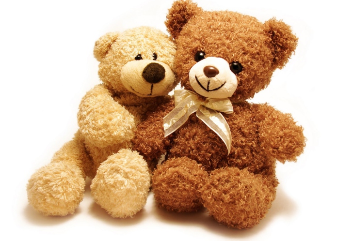 Das Valentine Teddy Bear Hug Wallpaper