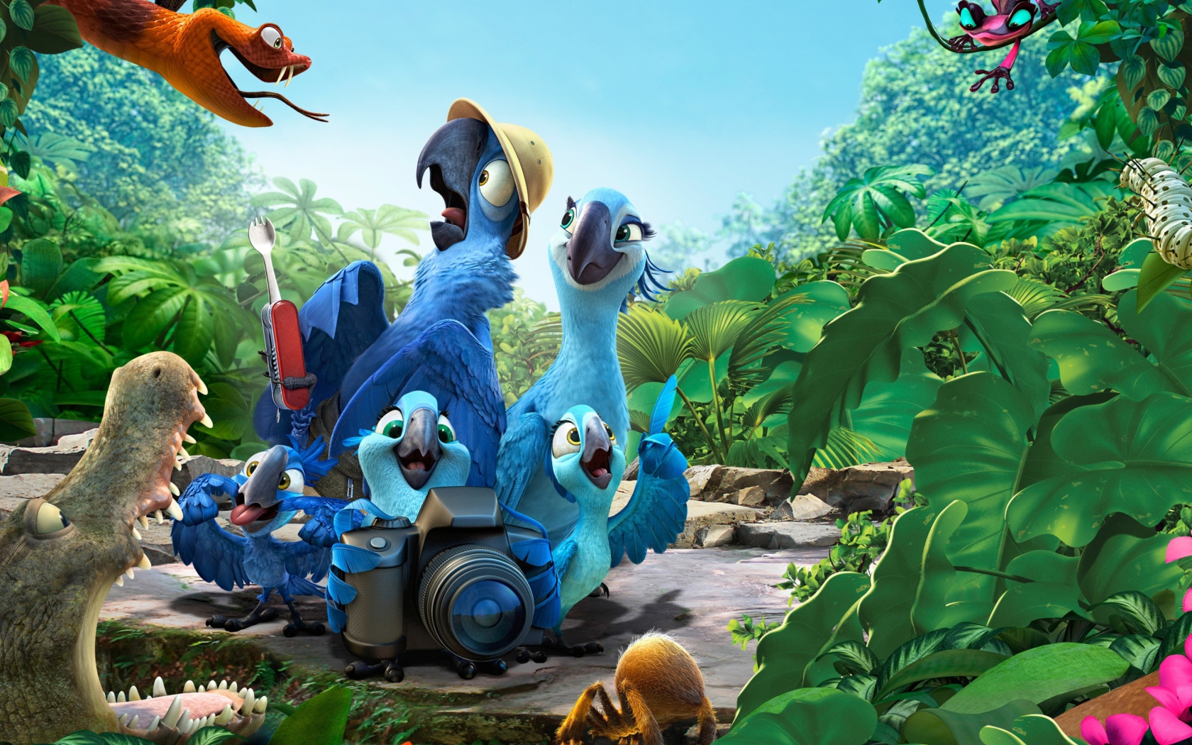 Das 2014 Rio 2 Movie Wallpaper 1680x1050