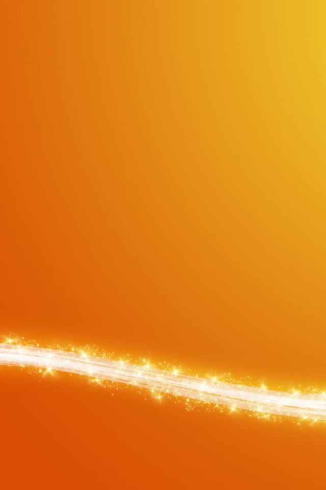 Das Fire On Orange Wallpaper 640x960