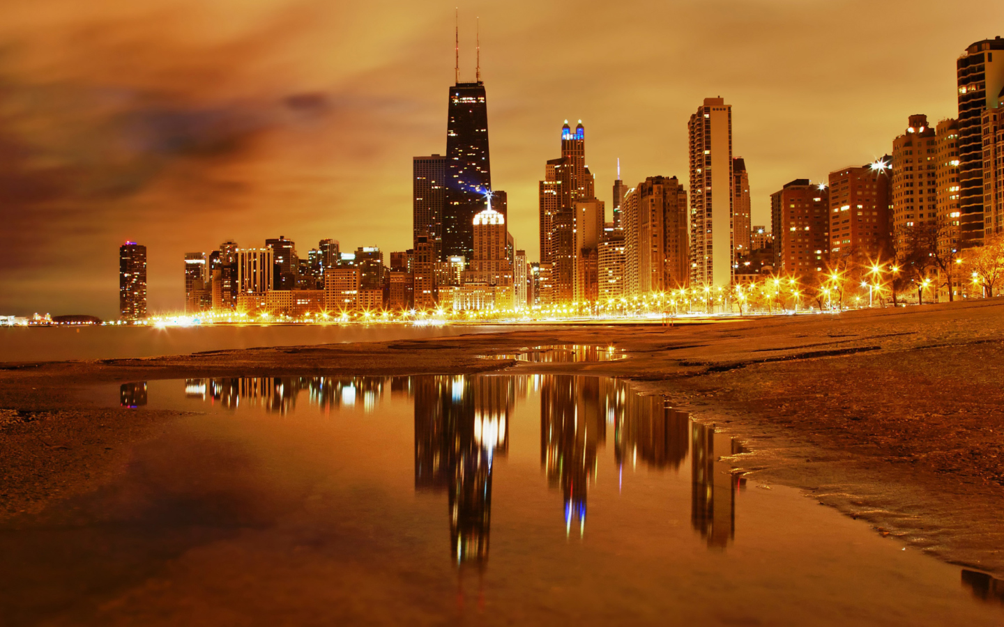 Evening In Chicago wallpaper 1440x900