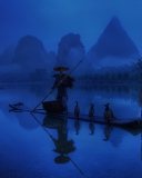 Screenshot №1 pro téma Chinese Fisherman 128x160