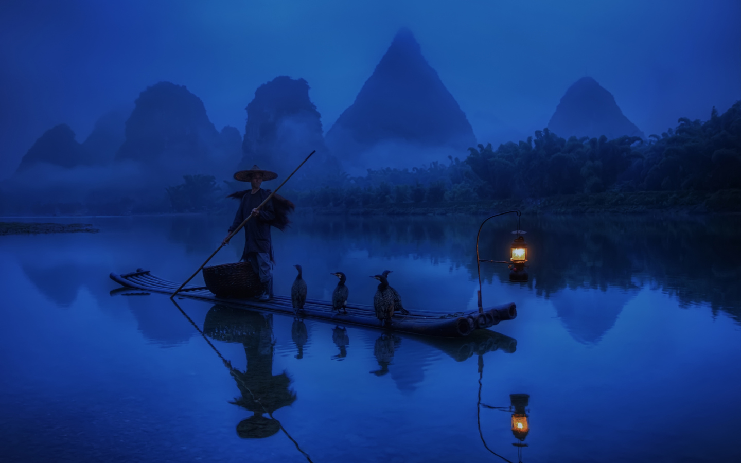 Chinese Fisherman wallpaper 1440x900