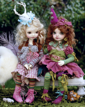 Обои Dolls In Creative Costumes 176x220
