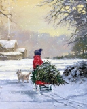 Fondo de pantalla The Christmas Tree 128x160