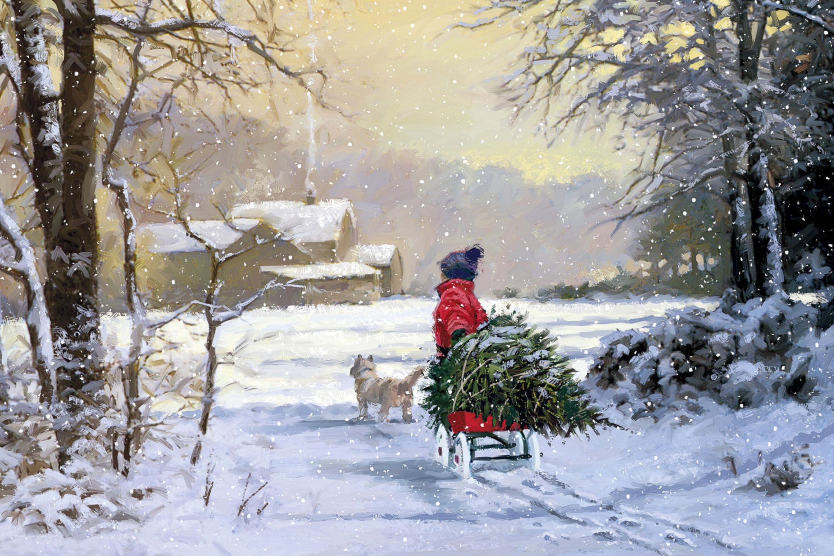 Das The Christmas Tree Wallpaper 2880x1920