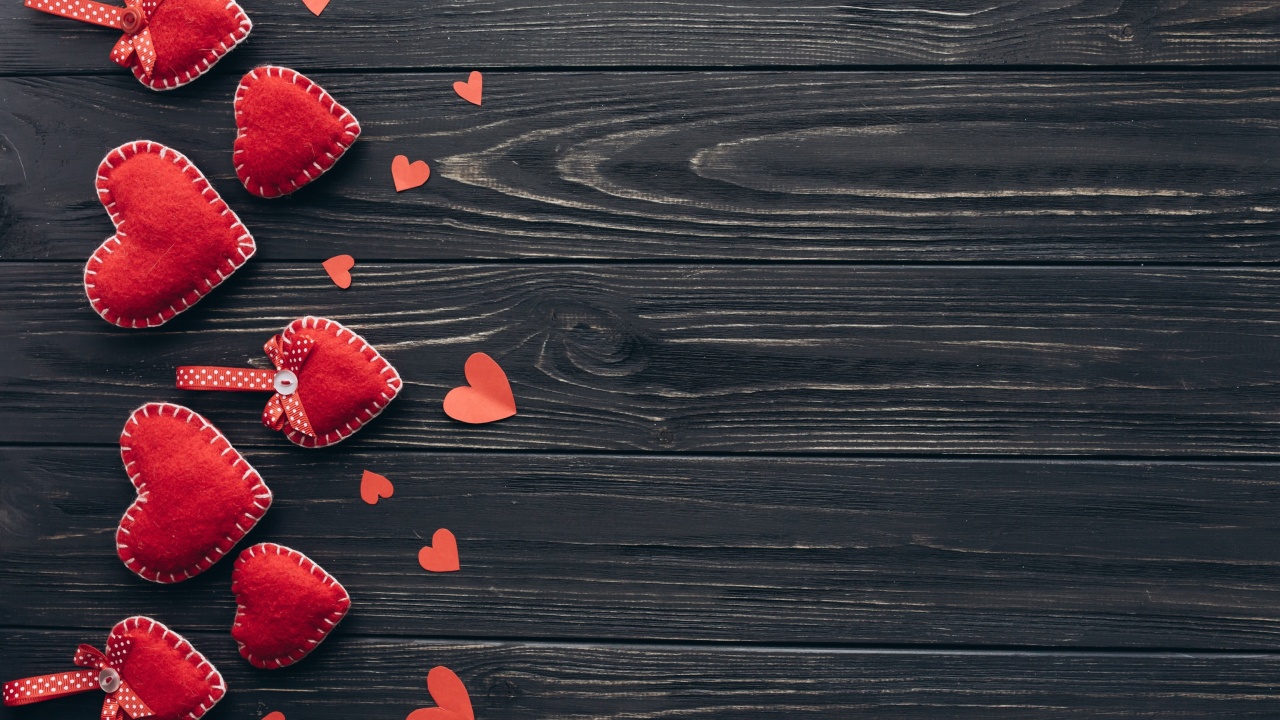 Valentines Love Symbol Hearts wallpaper 1280x720