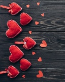 Обои Valentines Love Symbol Hearts 128x160