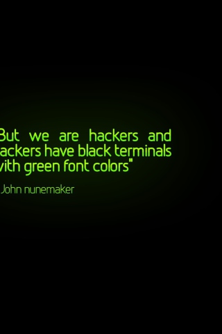 Sfondi But We Are Hackers 320x480